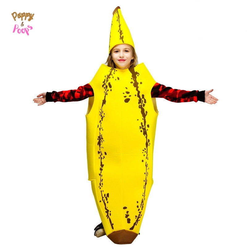 Banana Performance Parent-Child Costume Halloween sold by Poopy and Poops General Pet Store poppyandpoops.ca