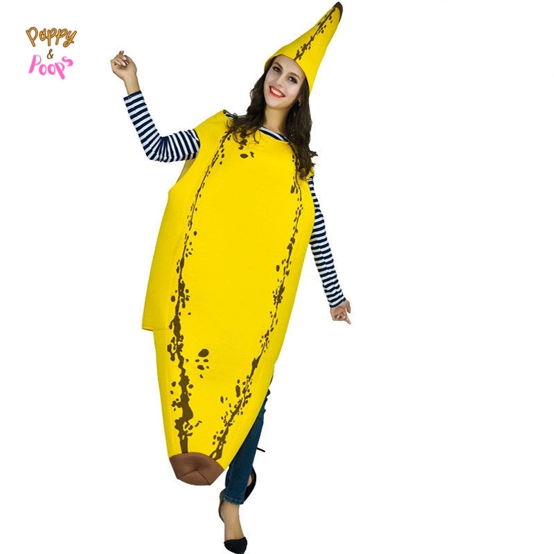 Banana Performance Parent-Child Costume Halloween sold by Poopy and Poops General Pet Store poppyandpoops.ca
