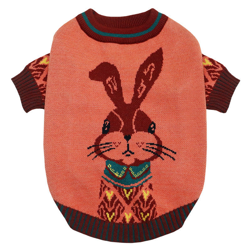 Nordic Bunny Cotton Dog Sweater