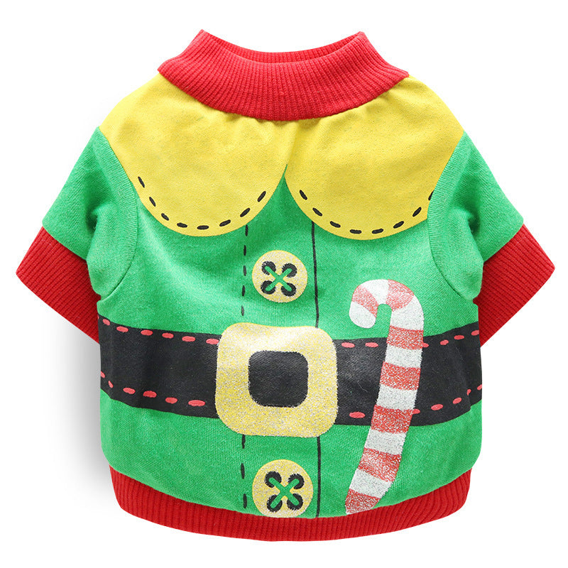Cotton Christmas Santa, Elf Snow Flake Pet Dog Shirt