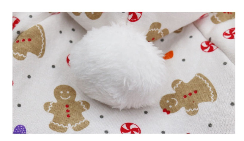 Fleece Christmas Tree, Gingerbread Man Holiday Dog Hoodie Sweater