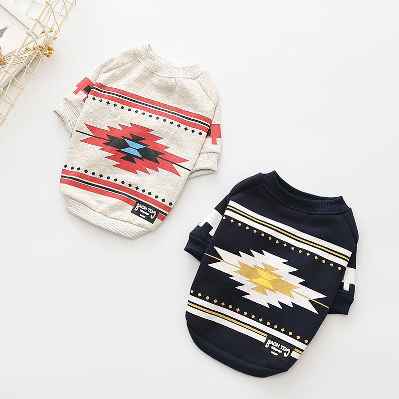 Cotton Tribal Printed Dog Sweater