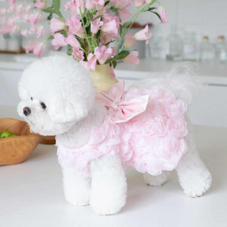 Dogs And Cats Rose Wedding Dress