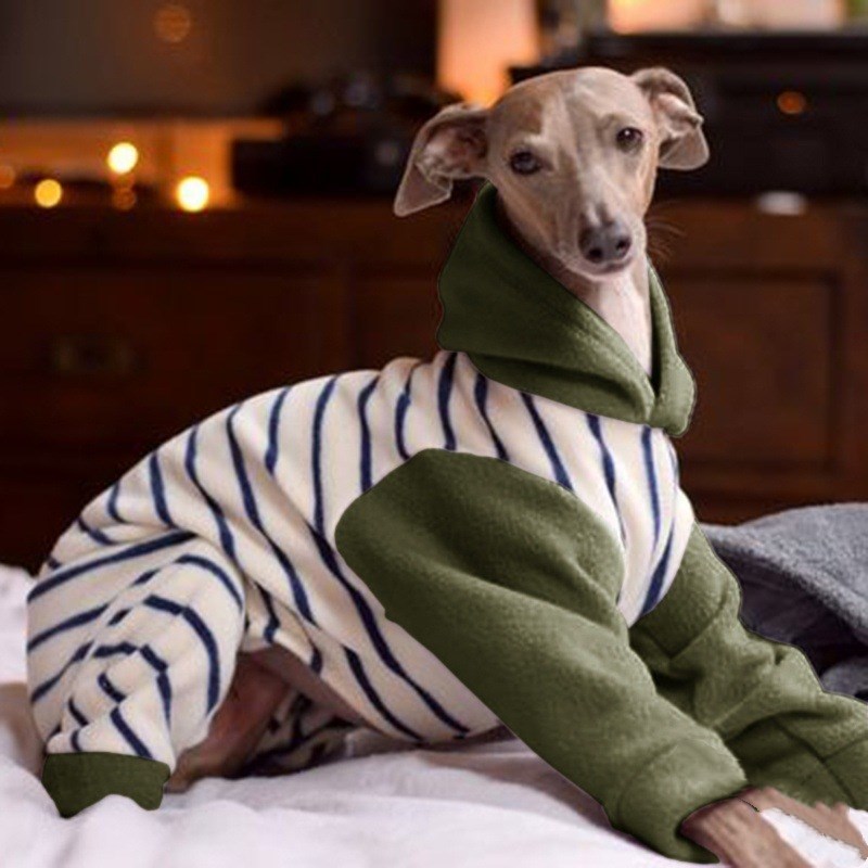 Shake the fleece stripe for dog winter