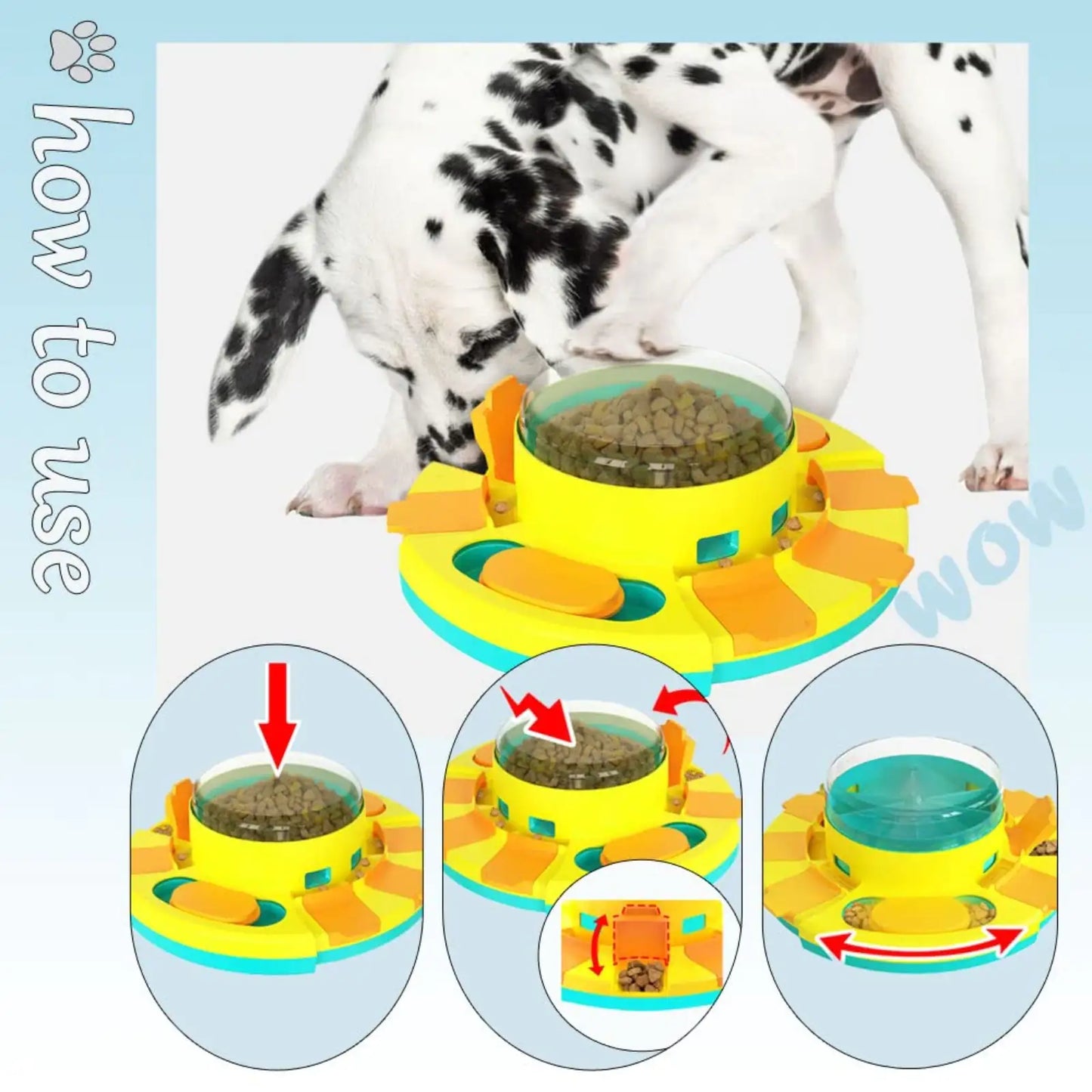 Dog Puzzle Slow Feeder sold by Poopy and Poops General Pet Store poppyandpoops.ca