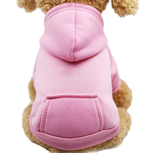 Soft Fleece Pet Dog Hoodie Pink Medium sold by Poopy and Poops General Pet Store poppyandpoops.ca