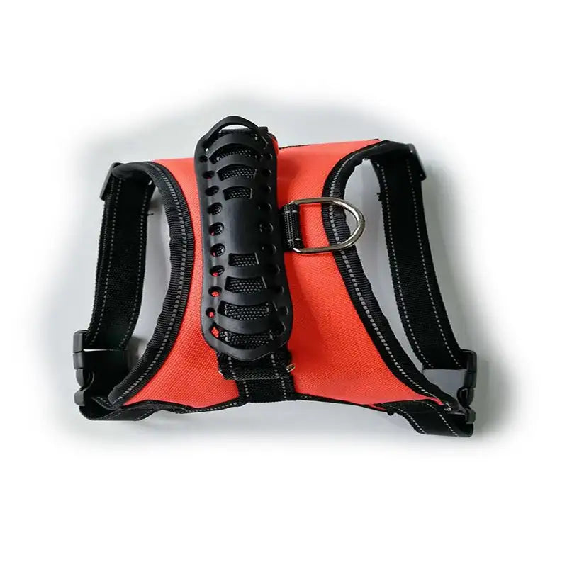 Dog Harness with handle Orange M sold by Poopy and Poops General Pet Store poppyandpoops.ca