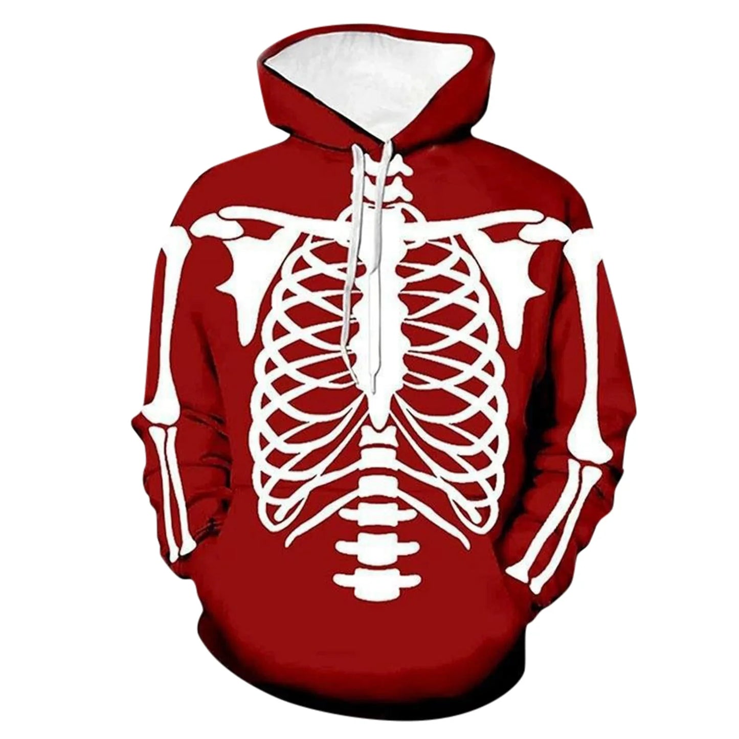Men's Skeleton Casual Hoodie Halloween Costume sold by Poopy and Poops General Pet Store poppyandpoops.ca