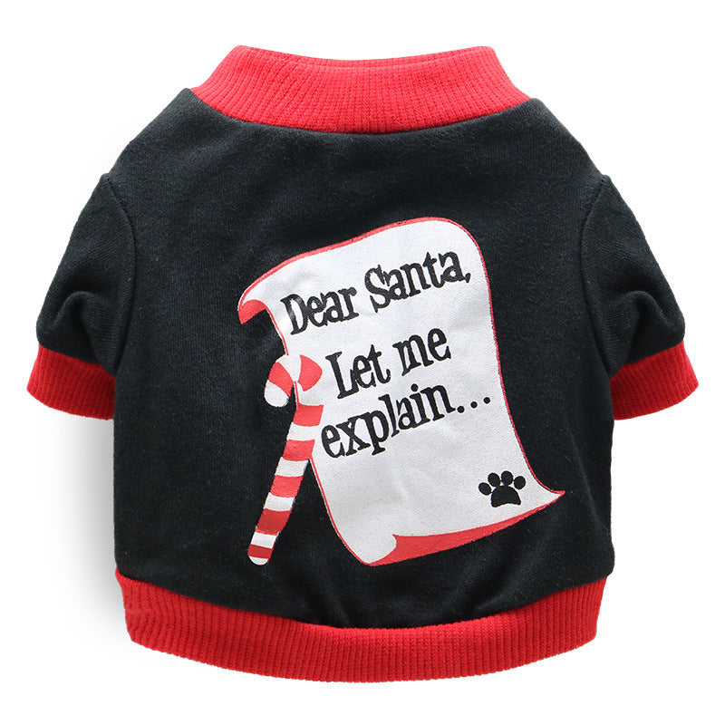 Cotton Christmas Santa, Elf Snow Flake Pet Dog Shirt