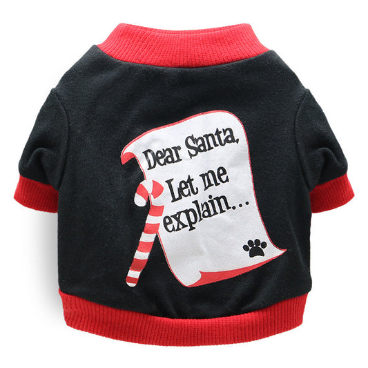 Cotton Christmas Santa, Elf Snow Flake Pet Dog Shirt