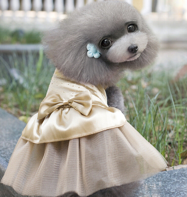 Wedding Flower Girl Fancy Dog Dress