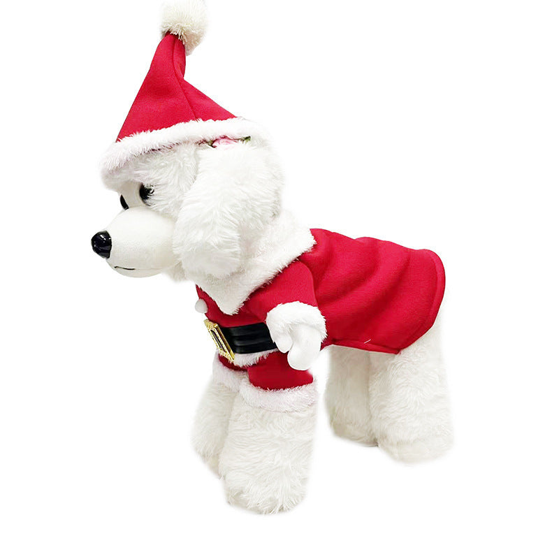 Christmas Santa and Elf Pet Dog Costume
