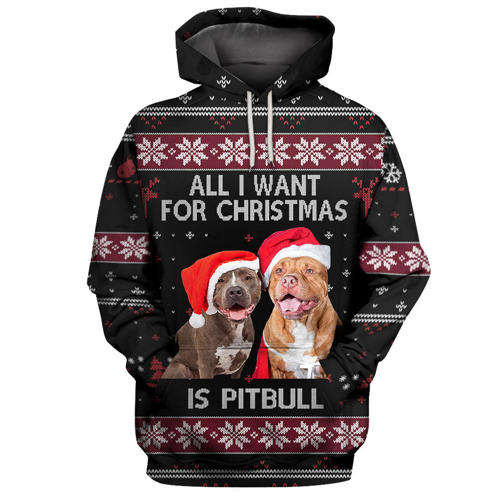 Pitbull, Doberman, Collie, Lab Dachshund, Pug, Bulldog Ugly Christmas Party Men's Sweater