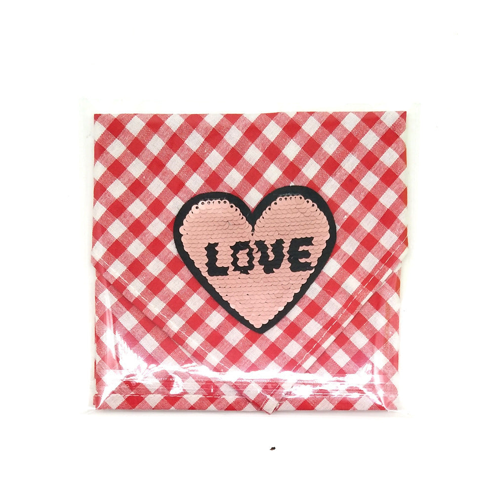 Pet Dog Valentine's Day Triangle Bandana