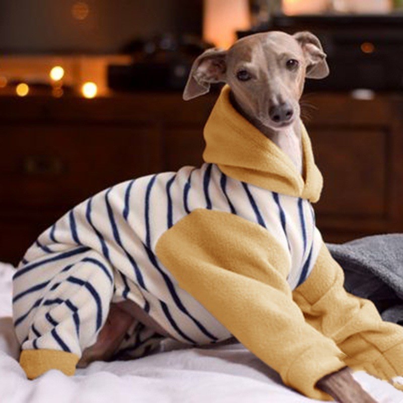 Shake the fleece stripe for dog winter