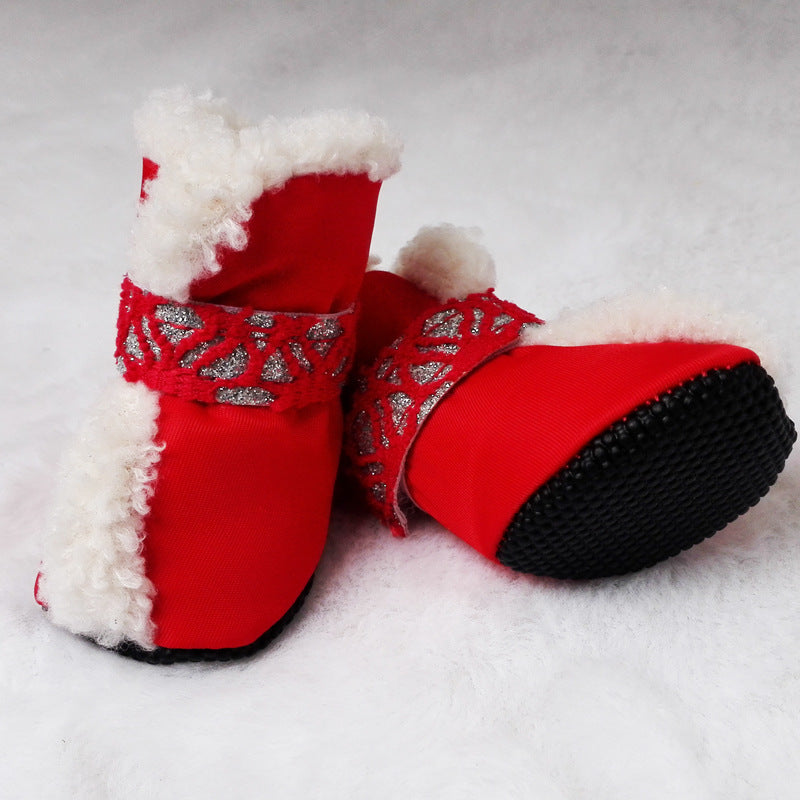 Winter Waterproof Pet Dog Shoes Snow Boots