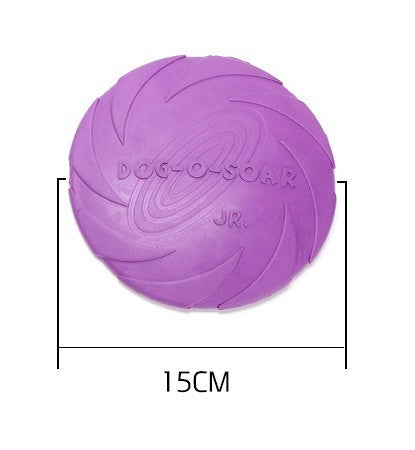 Pet Dog Rubber Frisbee Disk Chew Toy