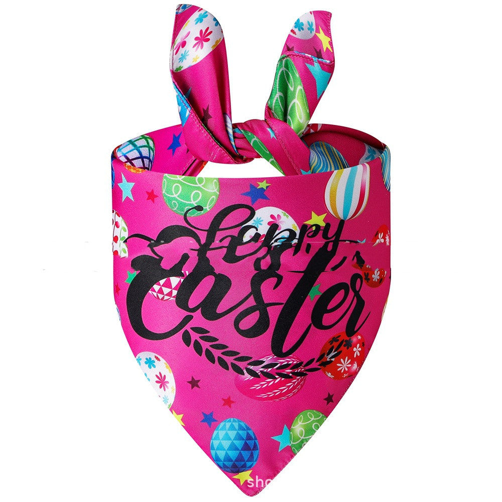 Easter Pet Spit Towel Bunny Triangular Bandage