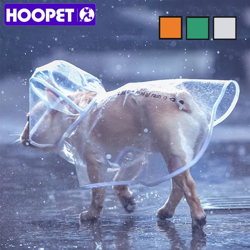 Small Dog Clear Raincoat sold by Poopy and Poops General Pet Store poppyandpoops.ca