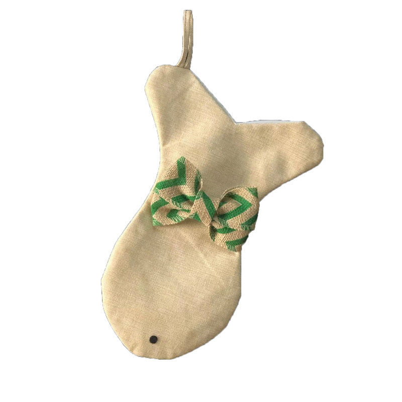 Dog Bone Shape Christmas Gift Stockings Decoration