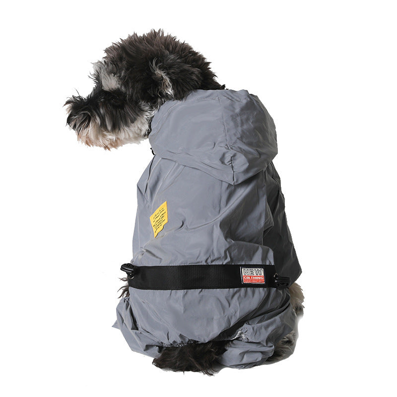 Pet Raincoat Reflective Night Walk