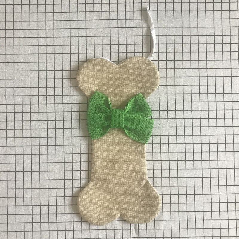 Dog Bone Shape Christmas Gift Stockings Decoration