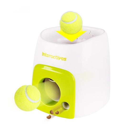 Auto Treat Dispensing Dog Ball Launcher