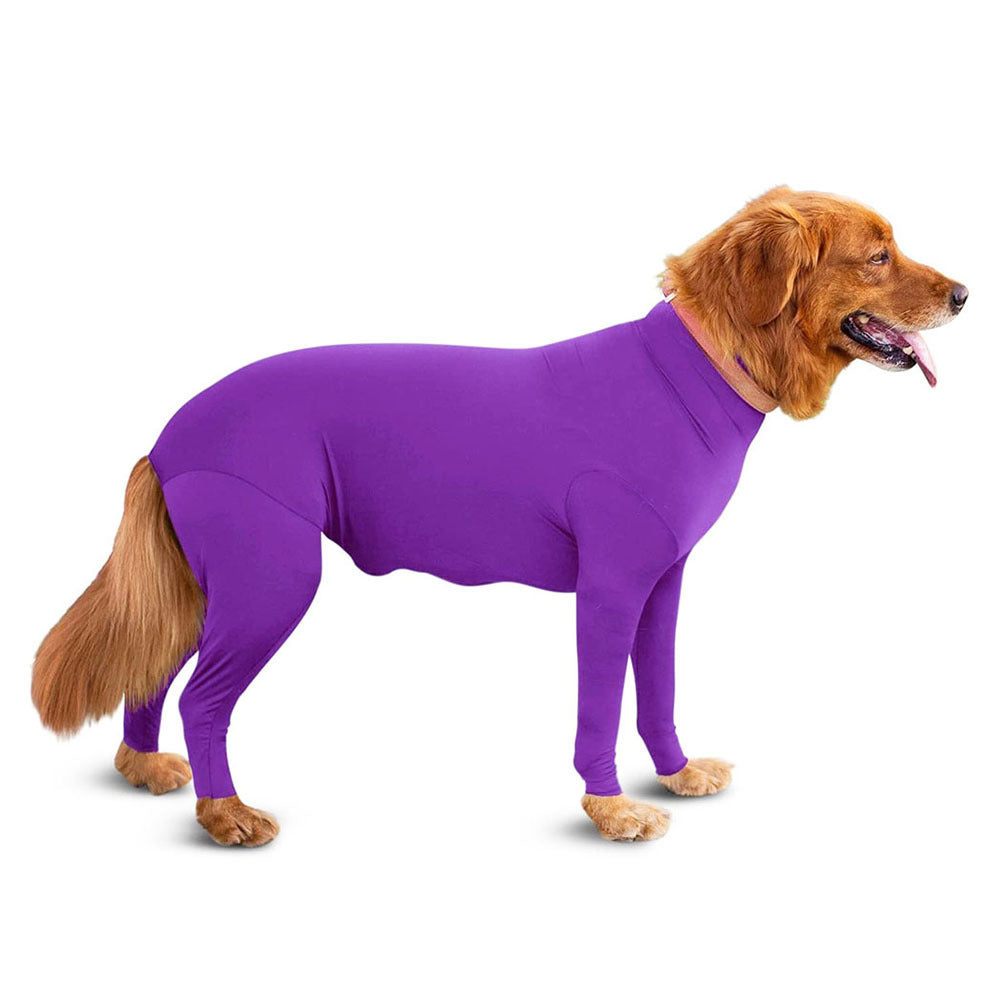 Dog Long John Base Layer Pajama in Red Black Pink Blue and Purple