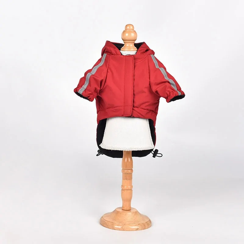 The Dog Face Pet Dog Winter Coat Red Extra Large sold by Poopy and Poops General Pet Store poppyandpoops.ca