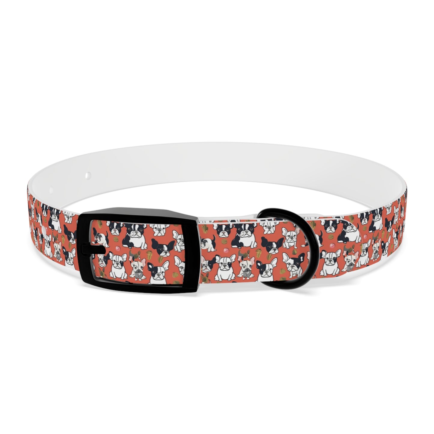 French Bull Dog Print Dog Collar TPU sold by Poopy and Poops General Pet Store poppyandpoops.ca