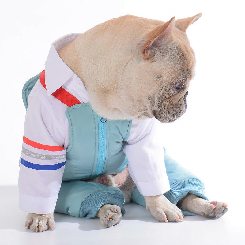 New Teddy Dog Pet Strap Cotton Pants