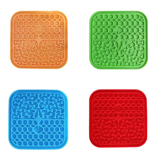 Silicone Pet Lick Mat Tray sold by Poopy and Poops General Pet Store poppyandpoops.ca