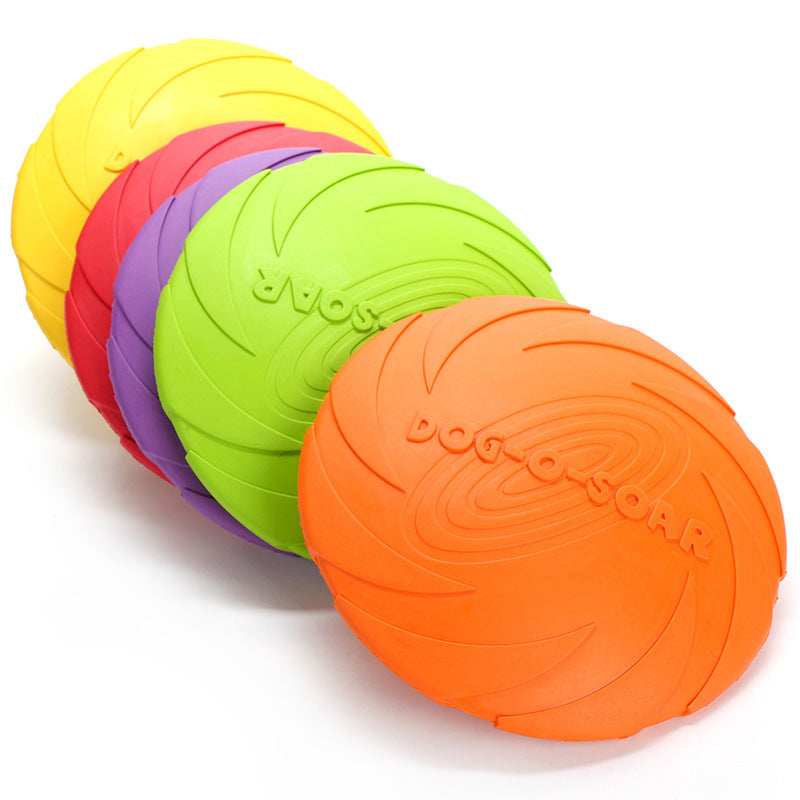 Pet Dog Rubber Frisbee Disk Chew Toy