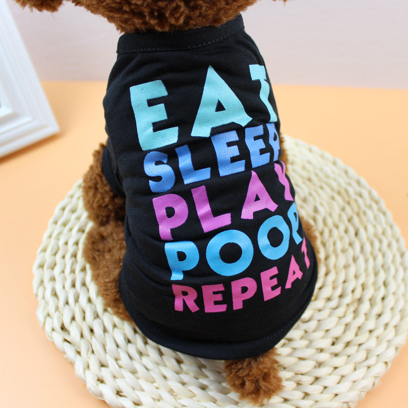 Eat Sleep Play Poop Repeat Dog Tee-Shirt