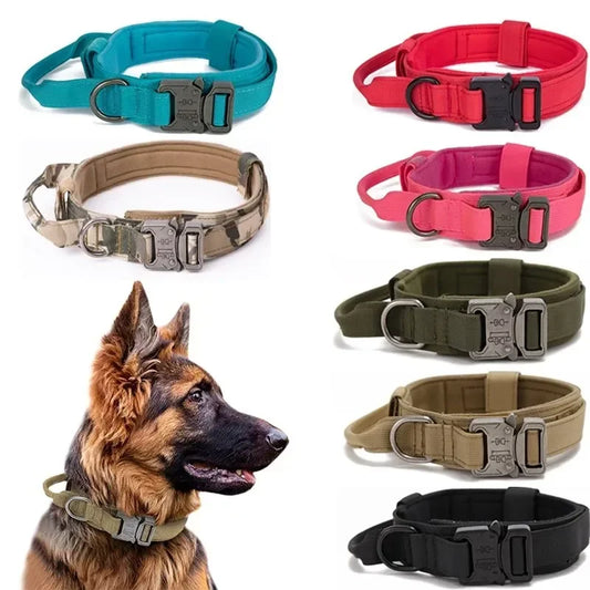 Durable Tactical Dog Collar Leash sold by Poopy and Poops General Pet Store poppyandpoops.ca