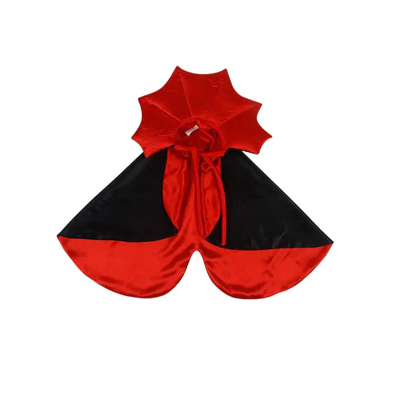 Vampire Cloak Pet Costume Black Red One Size sold by Poopy and Poops General Pet Store poppyandpoops.ca