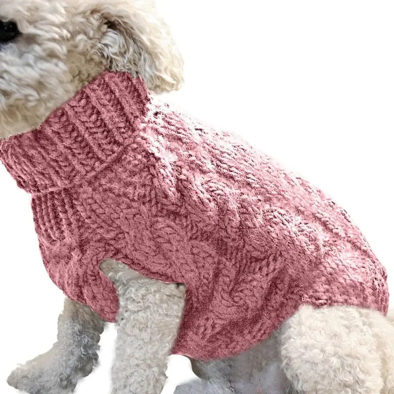 Twist Dog Sweaters Dark Pink L sold by Poopy and Poops General Pet Store poppyandpoops.ca