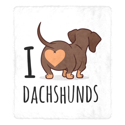 I love Dachshunds Ultra-Soft Micro Fleece Blanket