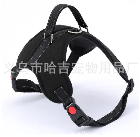 Dog Harness with handle Black sold by Poopy and Poops General Pet Store poppyandpoops.ca