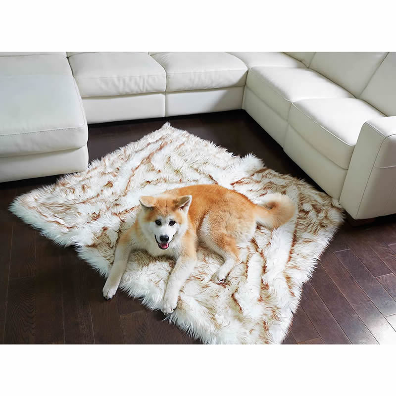 Waterproof Plush Faux Fur Dog Blanket