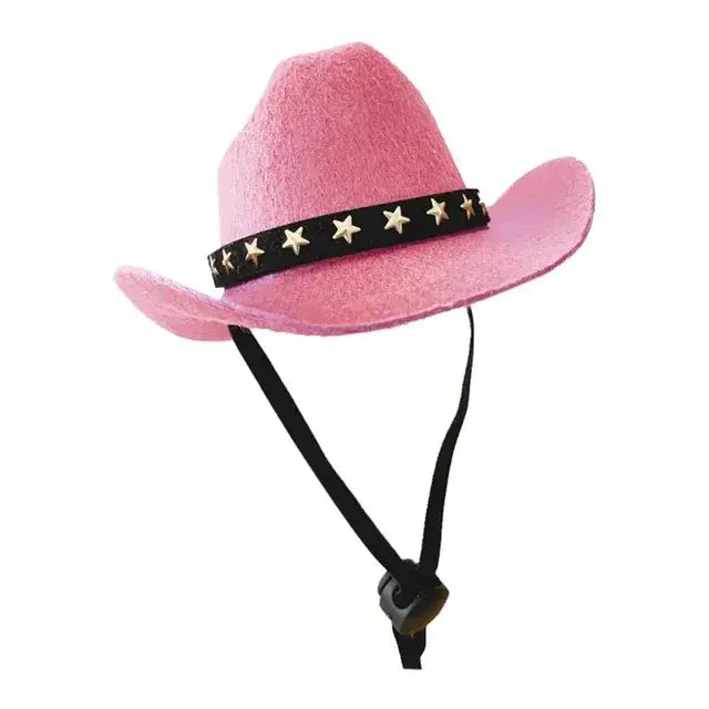 Star Cowboy Hat Pet Pink sold by Poopy and Poops General Pet Store poppyandpoops.ca