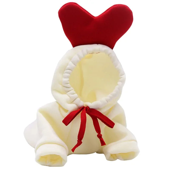 Warm Dog Winter Hoodie Costume Cute Fruit Dog White Small sold by Poopy and Poops General Pet Store poppyandpoops.ca