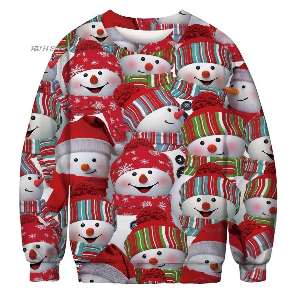 Unisex Animal Print Ugly Christmas Sweater