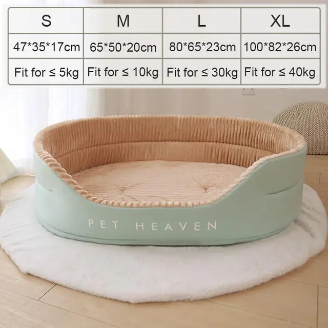 Soft Plush Dog Bed Green Khaki Bed Medium sold by Poopy and Poops General Pet Store poppyandpoops.ca