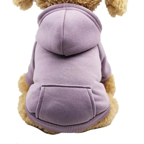 Soft Fleece Pet Dog Hoodie Purple Medium sold by Poopy and Poops General Pet Store poppyandpoops.ca