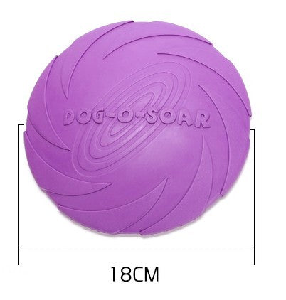 Pet Dog Rubber Frisbee Disk Chew Toy