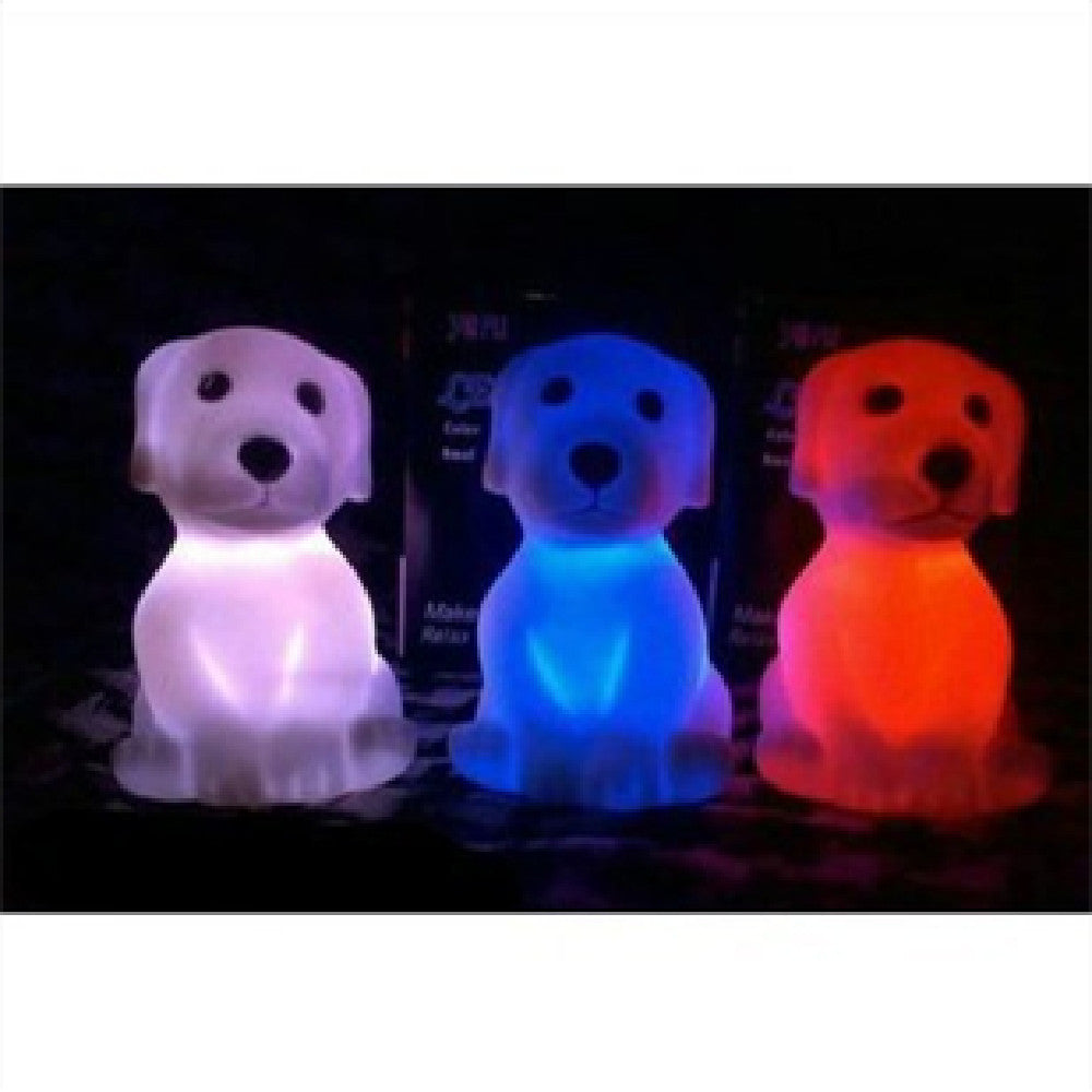 Small Dog Colorful Led Night Light