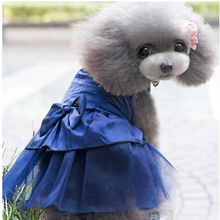 Wedding Flower Girl Fancy Dog Dress