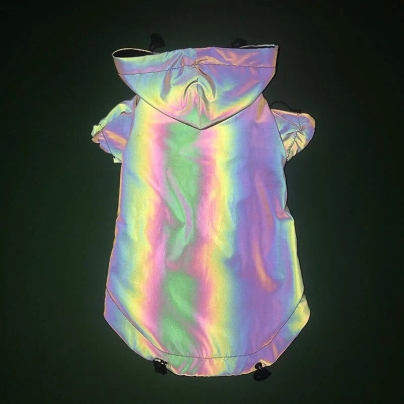 Reflective Flashing Dog Jacket sold by Poopy and Poops General Pet Store poppyandpoops.ca