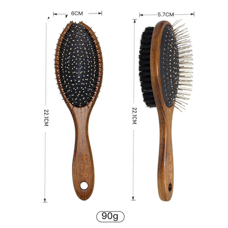 Solid Wood Antique Hair Pet Comb Brush Grooming Set